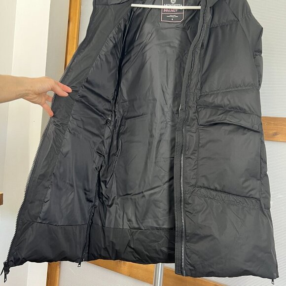 NWT Mondetta Black 700 Fill Power‎ Duck Down Mid-Length Puffer Winter Coat Sz S - Picture 8 of 12